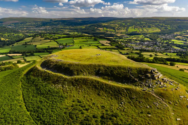 table mountain hill fort Crickhowell